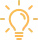 Iconi, joka kuvastaa hehkuvaa lamppua, kuten idean oivaltamista.